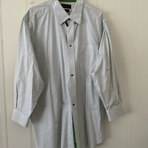 Paul Fredrick Green Casual Button Down Classic Fit Shirt